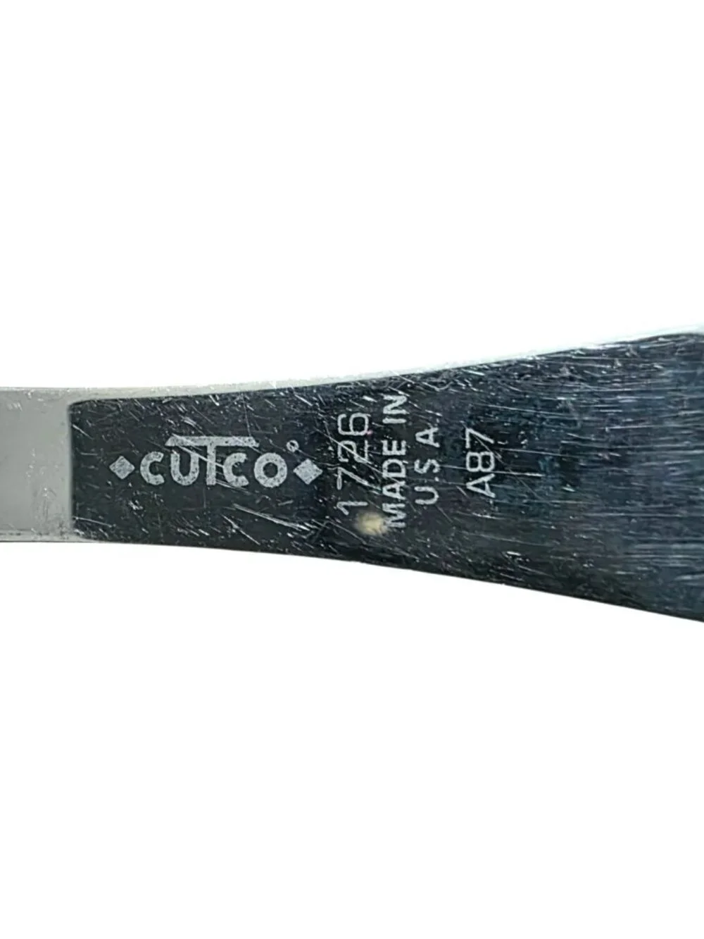 Vintage Cutco 1726 Meat Fork Brown Swirl Handle Turning Carving Utensil USA 11